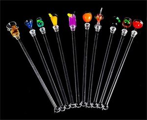 10pcslot Swizzle Sticks Wine Glass Hande Cocktail Sticks Fruit Juice Muddler для ресторана Bar Party5472616