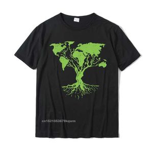 Herr t-shirts Earth Day Shirt Söt värld MAP TR PRO MILJÖ Fabrik T-shirt Vuxen Flat Casual Top TS Cotton T-shirt Design Y240509