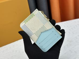 Womens Card case designer key pouch Card Holders Luxury Designer pocket organizer keychain Coin Purses mens Vintage passport holders Leather purse Key Wallets 011