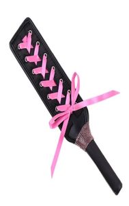 Бондаж SM SP Черные кожаные ленты для лопатки косплей Flirting Toys Sex Game Pink Au6537473027