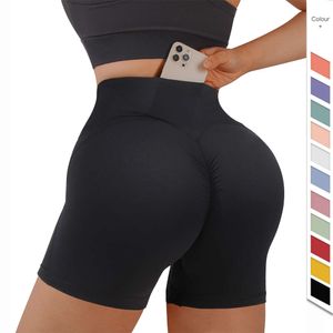 Lu Women Shorts Summer Design Design Gym Clothing Fiess Workout Pants Yoga Mulheres V Corte Colo