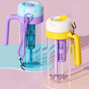 Ny 40oz Portable Straw Water Bottle Sports Outdoor Travel Coffee Cup Running Camping Vandring Kettle 1200 ml Summer Tumblers 0509