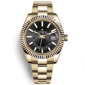 Men Sky Watch High Quality Automatic Mechanical Fashion Business 2813 Movement Watches rostfritt stål 40mm vattentätt armbandsur 325n