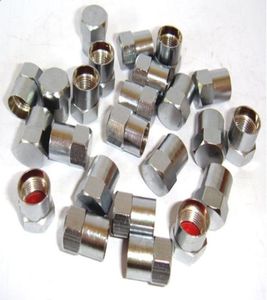 40 PCSLOT HEI MEVE esagonale Valvola per pneumatici metallici Valvola di alta qualità Valvola per pneumatici per auto Copriture in ottone Cromo Finitura 8v1 Fili Whole5033948 Whole5033948