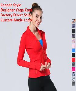 50 цветов L Spring Women Outwear Designer Jacket Lady039S Спортивная одежда для йоги Профессиональная йога волокна такого же стиля пробегает 1246152