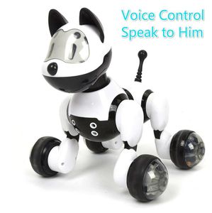 動物L7278749コントロール音声と猫ロボットロボット電子ペットインタラクティブウォークダンスプログラムおもちゃYoudi DogジェスチャーSMA XJSC