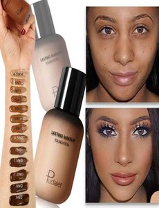 Face Foundation Cream Concealer Full täckning Matte Base Professional Makeup Skin Tone Corrector för Dark Skin Black People6381394