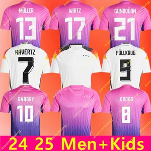 2024 2025 Jerseys de futebol da Alemanha Fullkrug Hummels Kroos Gnabry Werner Draxler Reus Muller Gotze Camisa de futebol da Copa da Copa Europeia Men Kit Fãs Jogador Alemanha Jersey