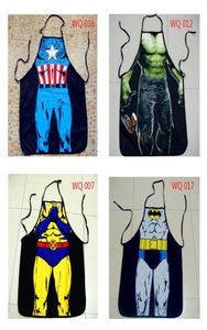 Superman Batman Apron Persönlichkeit lustige Schürzen kreative Paar Party sexy Geschenke3443397