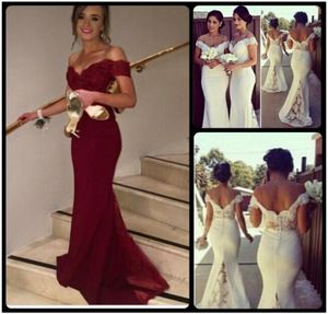 Elegant vinröda kvällsklänningar charmig mössa ärmmästerska kvinnor formella klänningar 2016 Vestidos de Festa long brudtärna klänningar5021408