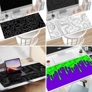 Carpets Abstract Terrain Line Mousepads Large Computer Keyboard Desk Mat For Home Office Laptop Decor Pads Gaming Accessories Mouse Pad