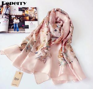 Ny mode Silk Scarf Summer Tarot Card Women Constellation Brand Design Long Shawls Wraps Lady Design Foulard 18090cm Y202771391