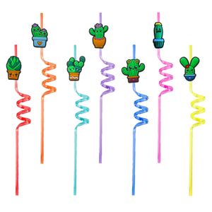 Disposable Cups Sts Cactus Themed Crazy Cartoon Drinking Goodie Gifts For Kids Party Christmas Favors Birthday Decorations Summer Supp Ot5Hi