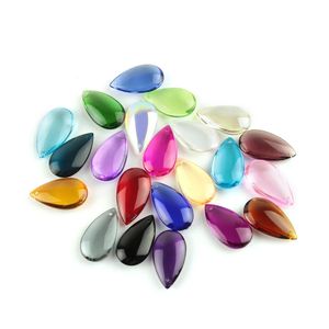 Crystal Smooth Beads 22/38/50mm Colors Chandelier Pendant Parts Lighting Prism for DIY Suncatcher Home Wedding Marrige Decor 240430