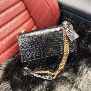 Designerskie torby Sacoche Flap Aligator torebki o zachodzie słońca litery Krokodyle Projektanci torby luksusowe torebki torebka crossbody kobiety powinny 262J