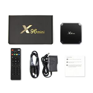 Av Sea Shipping Smart TV Box X96 Mini Android 10 Allwinner H313 Quad Core med WiFi 2.4 GHz 1G+8G/2+16G Media Player EU US UK AU Plug