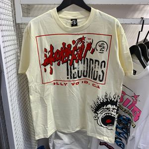 Tasarımcı T Shirt Tshirt Erkek Kadın Gömlek Yüksek Kaliteli Pamuk Black Street Graffiti Yazı Folyo Baskı Vintage Gevşek Batak Hip Hop Moda Orijinal Tasarım