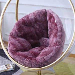 Swing Hanging Basket Seat Cushion Thickened Soft Egg Chair Pad Garden Indoor Outdoor Round Cushion for Rattan Chair 240508