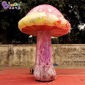 5mH (16.5ft) with blower Free express advertising inflatable mushroom with lights toys sports inflation artificial simulation plants for shop party event decoration