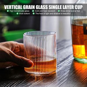 Wine Glasses 500ML Glass Cup Borosilicate Heat Resistant Latte Premium Water American Coffee Milk Juice Whiskey