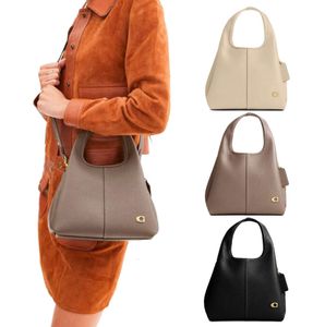 Luxurys sacoche lana axelväskor rosa designer korg mode hadley pil kvinnor handväska tote hink rem läder koppling pochette mens crossbody