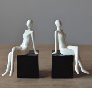 Articolo di alto livello Modern Minimalist Art Figures Bookends Studia Creative Bookshelf Book Home Furnishing Bookend Decoration Deco6266931