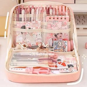 Cute Pencil Cases Large Capacity Kawaii Bag Pouch Box For Girls Back To School Supplies Japanese Korean Office Stationery 240429