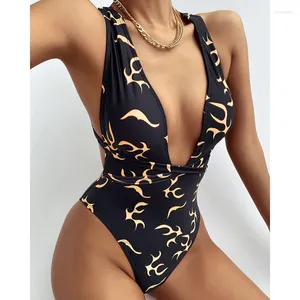 Kobiety stroju kąpielowego 2024 Seksowne jednoczęściowe strój kąpielowy Kobiety Kobiety bez pleców Monokini Bodysuit Bather Bathing Suits Beach Wear Lady
