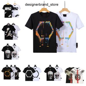 Neue Mode Brust Stickerei Wolf Schädel Männer T-Shirt Kurzärmel Casual T-Shirt Hipster Fraktal Muster Tees Coole Tops kostenlos Versand #P15 RCC8