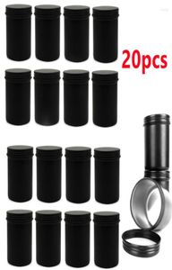 Garrafas de armazenamento 200ml redondo jarros de vela de metal preto fosco de vasos de recipientes vazios Tin para derretimento de cera Fazendo kit diy5124818