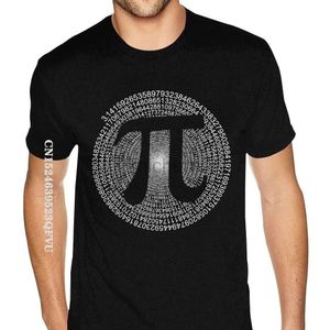 Męskie koszulki klasyczne Pi T-shirt 3.14 Pi Numer Symbole Matematyczne Prezent Nauk T-shirt Mężczyźni Make Make swoje miękkie bawełniane hip-hopowe koszulka D240509