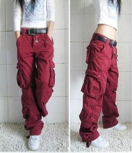 2017 New Arrival Plus Size 5colors Cargo Pants Women Hip Hop Loose Jeansバギーパンツ女性4358460