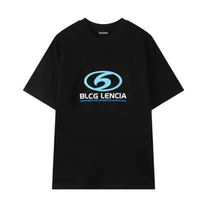 BLCG LENCIA UNISEX Летние футболки Мужские винтажные футболки женской футболки Womens негабаритный тяжелый вес 100% хлопчатобумажная ткань плюс размер топы Tees BG30342