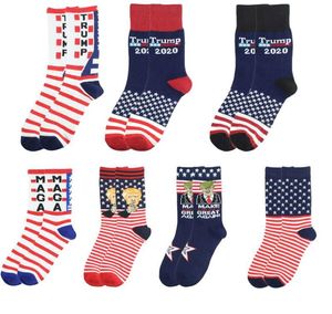 Creative Trump Socks Rendi l'America Great Again National Flag Stars Stripes Stockings Woming Women Funny Men Casks Socks 2838261