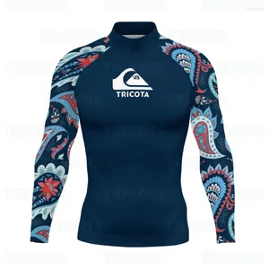 Kadın Mayo Sörf Gömlek Erkekler Kızarık Guard Dalış Takımları Uzun Kollu T-Shirt Yüzme UV Yüzme Sıkı Sörf Tişört