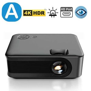 Проекторы A30 Mini Projector Led Home Theatre Portable Media Player поддерживает 4K 1080p Видеотеатр Smart TV Box HDMI USB Audio Beam J240509