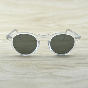 Gregory Peck Mężczyźni Kobiety okulary przeciwsłoneczne Vintage spolaryzowane okulary przeciwsłoneczne OV5186 RETRO SUN GLASSES OV 5186 323S