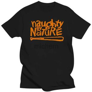 T-shirt maschile Naughty by Nature Hip Hop Rap Singer Mens T-shirt S M L XL 2xl 3xl 3xl T-shirt di moda di marca americana D240509