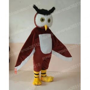 Tamanho adulto Owl Mascot Costume Top Cartoon Anime Tema Personagem Carnaval Unissex Tamanho Tamanho da festa de aniversário de Natal ao ar livre