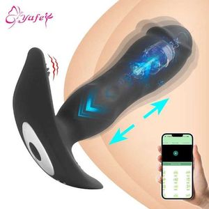 Outros itens de beleza de saúde Homeproduct Centerwireless Remote Remote Plug Anal Plug Vibratormale Estimulador de próstata Q240508