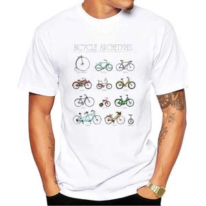 T-shirts masculinos Thub Bikes vintage Men T-shirts Boy Bicycle Print Short Slve T-shirt Sport Tops Funny MTB TS Y240509