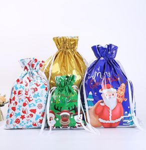 2023 Nuove decorazioni natalizie Wrap regalo borse da canna da cottura in alluminio sacchetto di imballaggio caramelle2783499