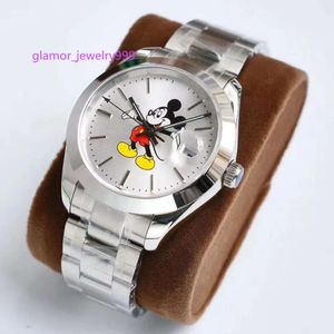 Highquality Men's 2813 Automatic Mechanical Movement Watches 36mm Cartoon Dial 40mm Sier L Stainless Steel Strap Sapphire Glass Women's Watch