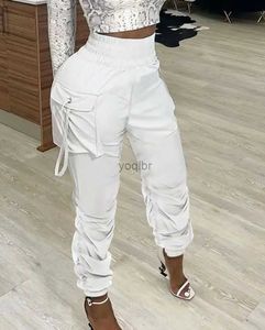 Frauenhose Capris Womens Hosen 2023 Spring Mode Pocket Design Casual Fleats gewöhnliche tägliche lange Hosen Y2K Clothingl2405