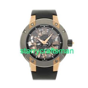 RM Luxury Uhren mechanische Uhren Mills RM033 Extra Flat Auto Titanium Männer Watch RM033 Amti Sea STH6