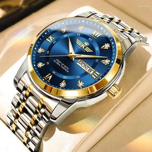 Zegarek 2024 Luxury Men Wrisroof Waterproof LUMINY DATY WATCHY ZWEDNIK STATYCZNY STAW STAWKA STAWKA BIZNES BIZNES