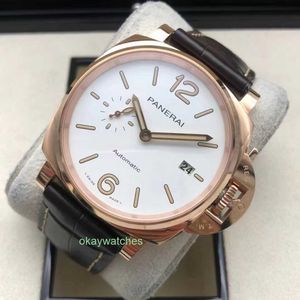 Fashion Luxury Penarrei Watch Designer Review prima della serie di rilascio PAM01042 MENS meccanico automatico