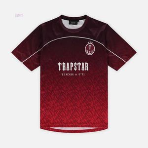 Mens T-shirts Trapstar Mesh Football Jersey Blue Black Red Men Sportswear T-shirt DHB7