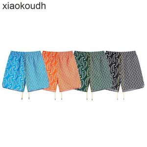 Rhude High end designer shorts for design trendy summer patchwork contrasting woven quick sports beach shorts With 1:1 original labels