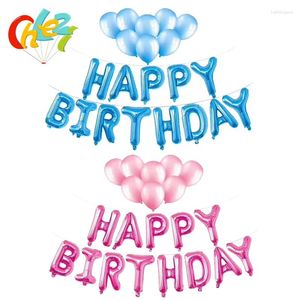 زخرفة الحفلات 21 PCS رسائل عيد ميلاد سعيد البالونات